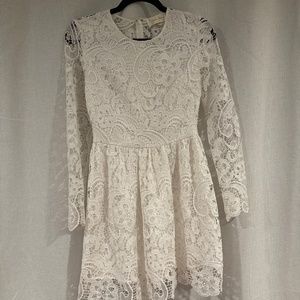 Yumi Kim white lace mini dress